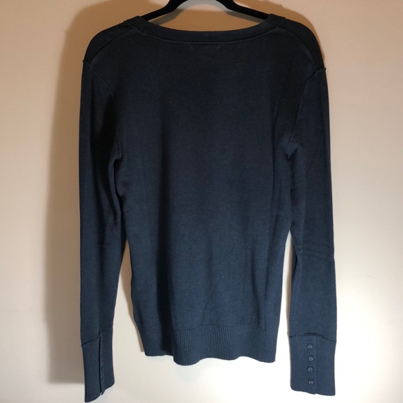 NWT Cutter & Buck Navy Blue Scoop Neck Sweater - Picture 4 of 6
